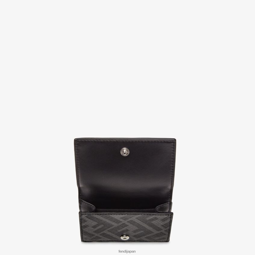 jp Fendi 男性 布製三つ折り財布 黒 20L42T2625 アクセサリー