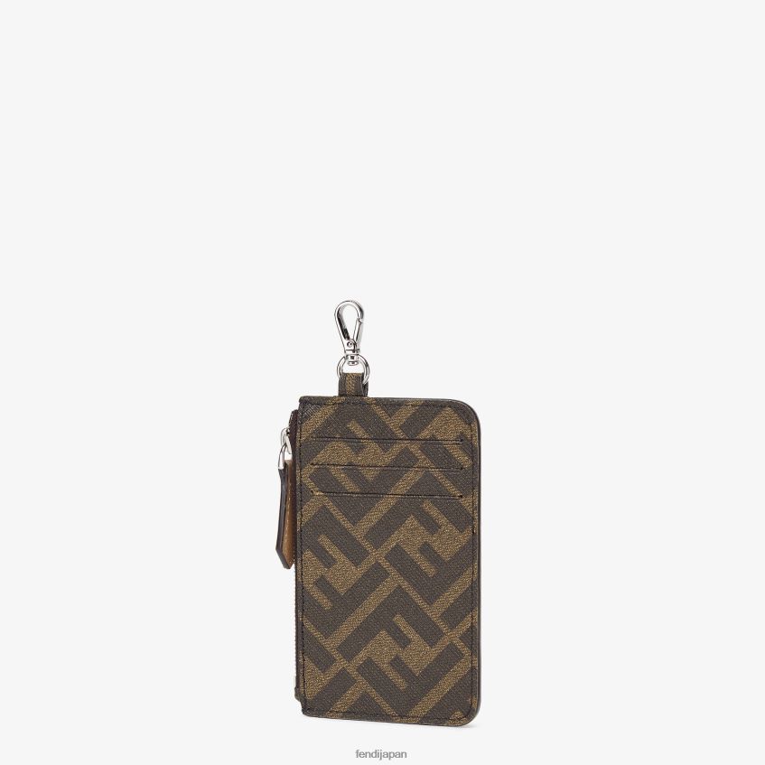 jp Fendi 男性 布製カードホルダー 茶色 20L42T2631 アクセサリー