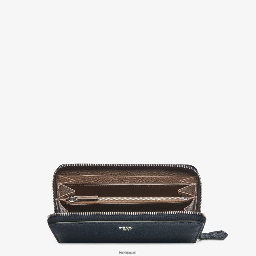 jp Fendi 男性 セレリア レザーウォレット 青 20L42T2641 アクセサリー