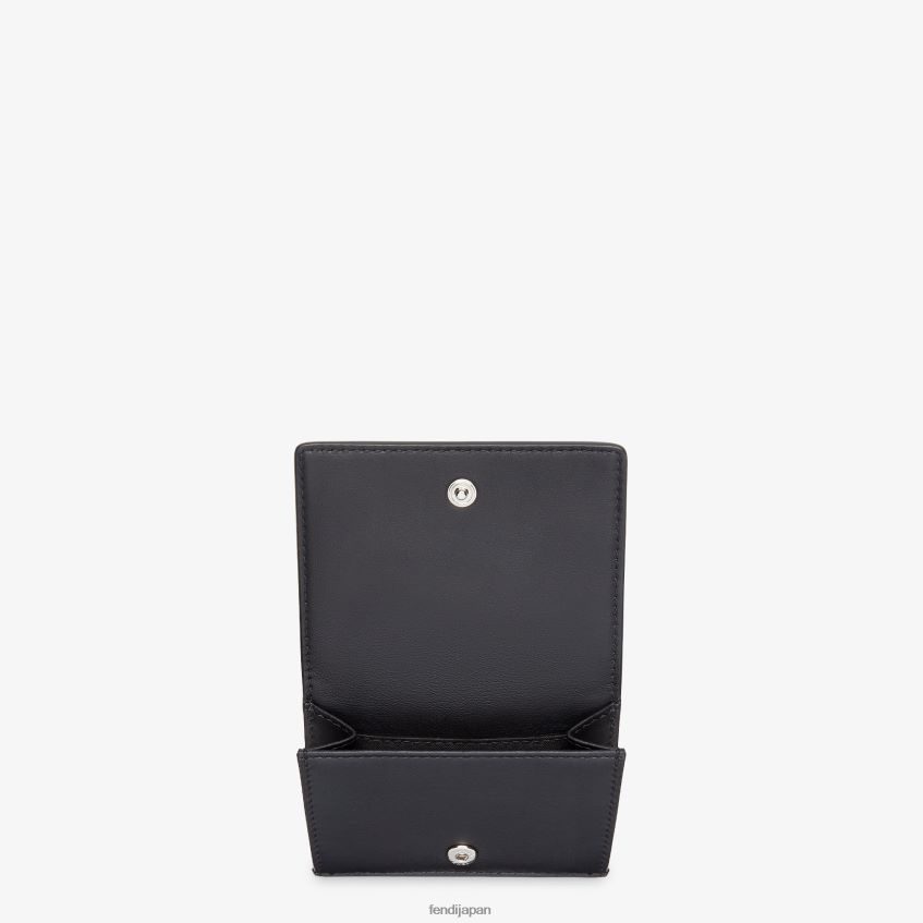 jp Fendi 男性 レザー三つ折り財布 黒 20L42T2658 アクセサリー