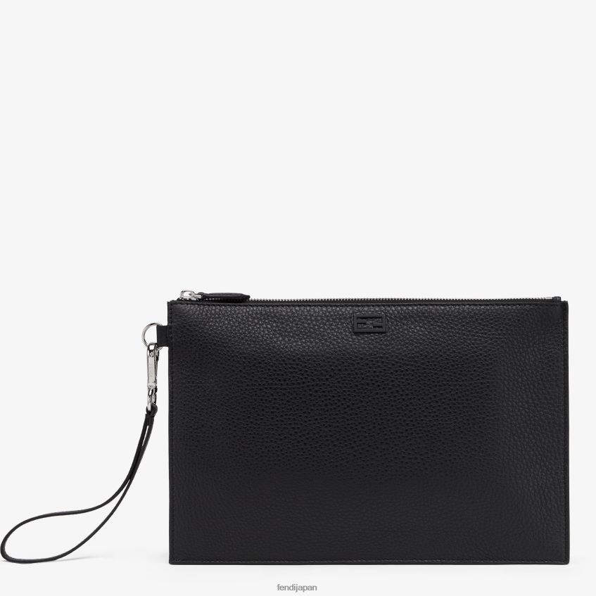 jp Fendi 男性 フラットポーチレザーバッグ 黒 20L42T2664 アクセサリー