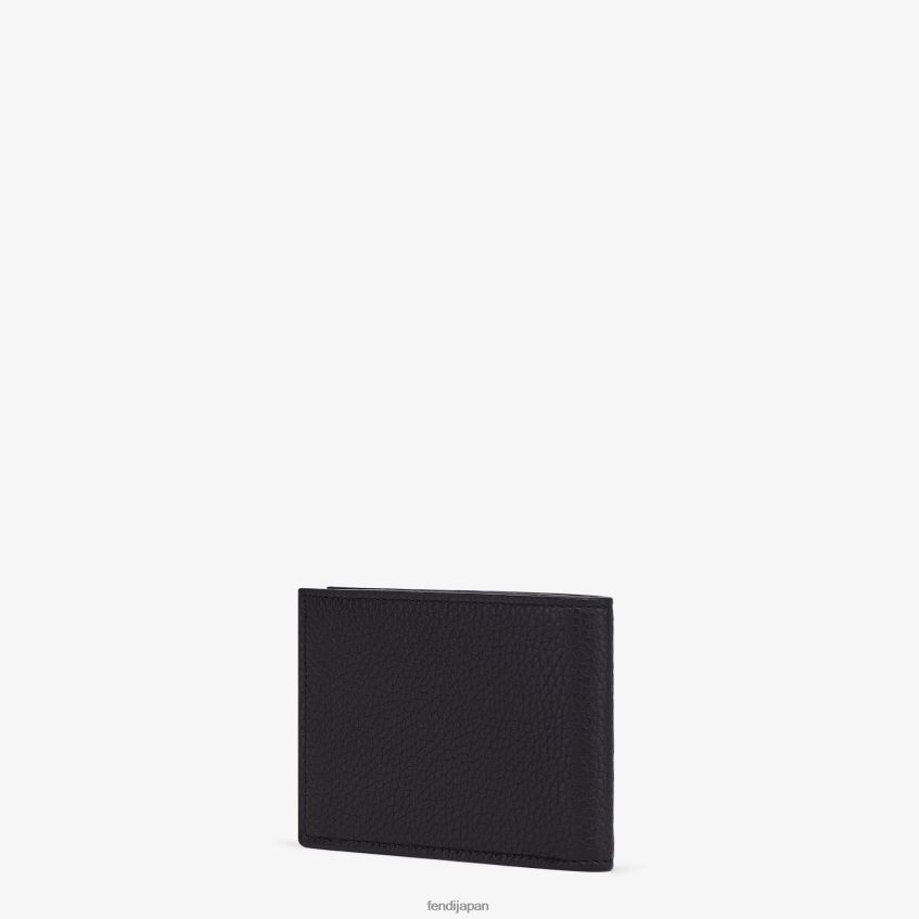 jp Fendi 男性 米ドルレザー二つ折り財布 黒 20L42T2665 アクセサリー