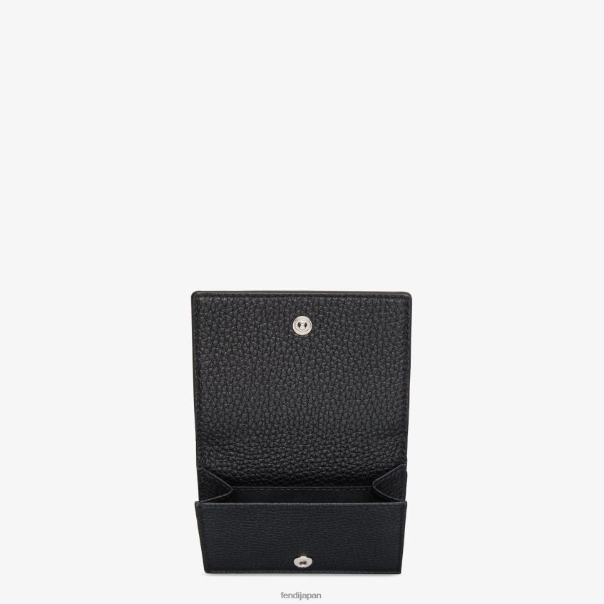 jp Fendi 男性 レザー三つ折り財布 黒 20L42T2666 アクセサリー