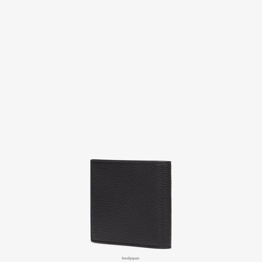 jp Fendi 男性 財布 レザー二つ折り財布 黒 20L42T2669 アクセサリー