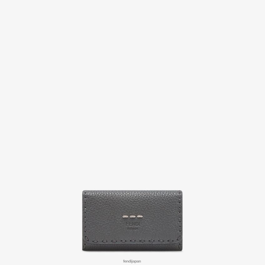 jp Fendi 男性 ロマーノレザーポーチ グレー 20L42T2679 アクセサリー