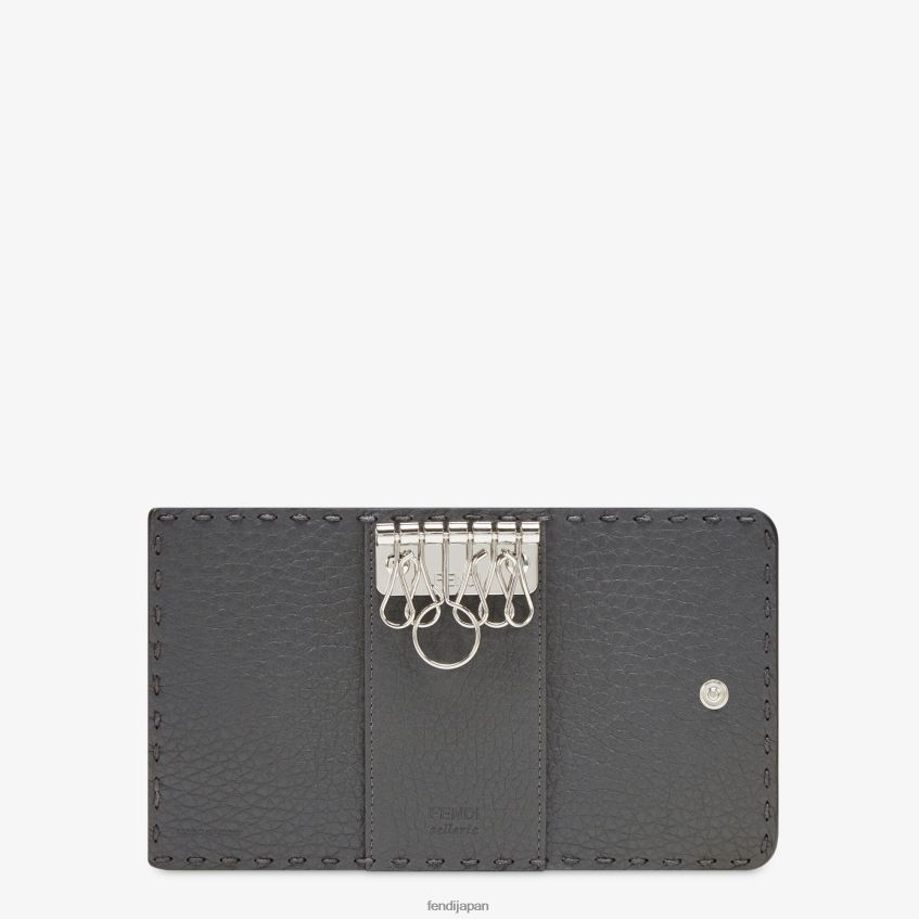 jp Fendi 男性 ロマーノレザーポーチ グレー 20L42T2679 アクセサリー