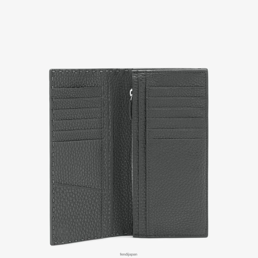 jp Fendi 男性 ローマンレザーのコンチネンタル グレー 20L42T2682 アクセサリー