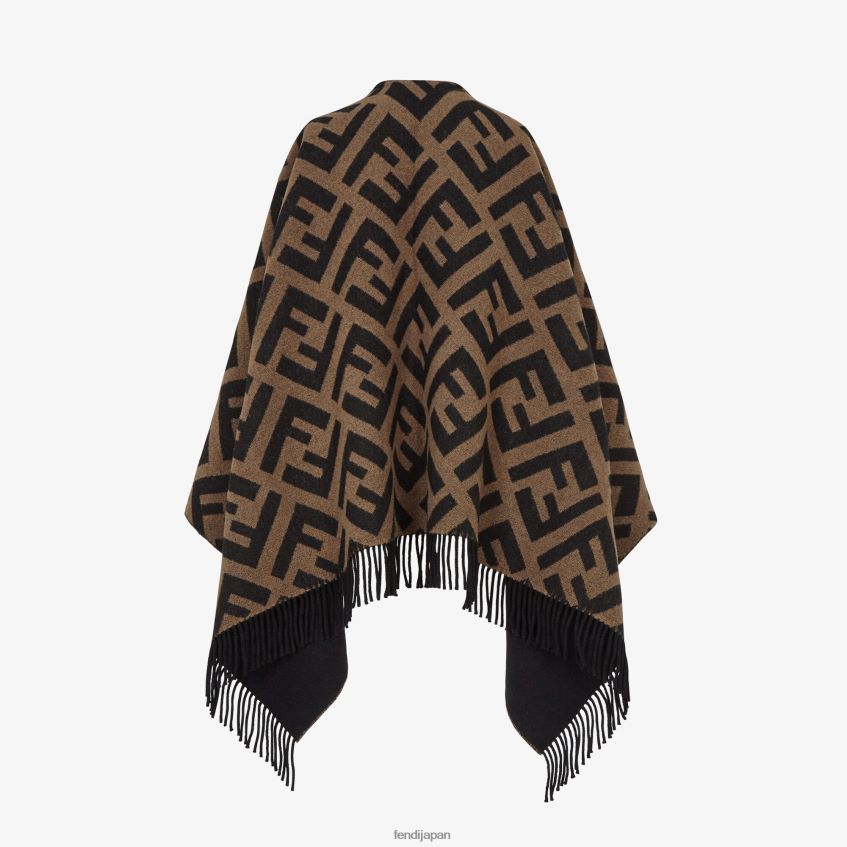 jp Fendi 女性 ウールとカシミアのポンチョ 多色 20L42T272 アクセサリー
