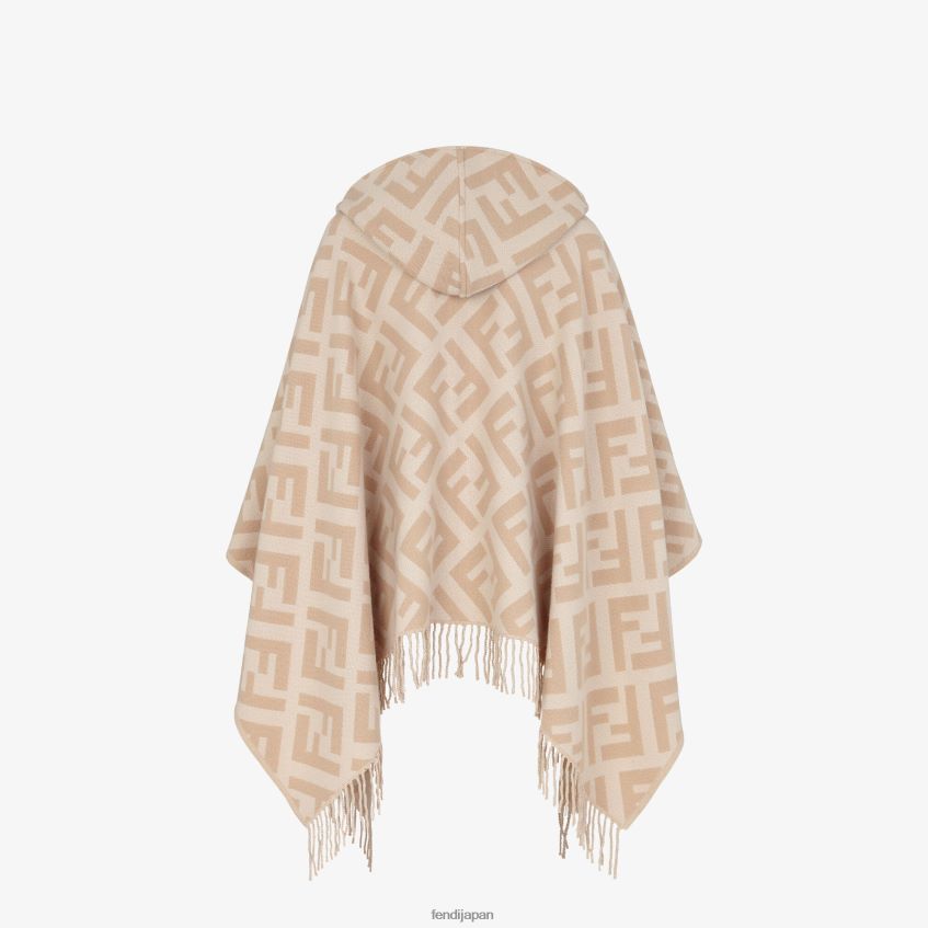 jp Fendi 女性 カシミアポンチョ ベージュ 20L42T274 アクセサリー