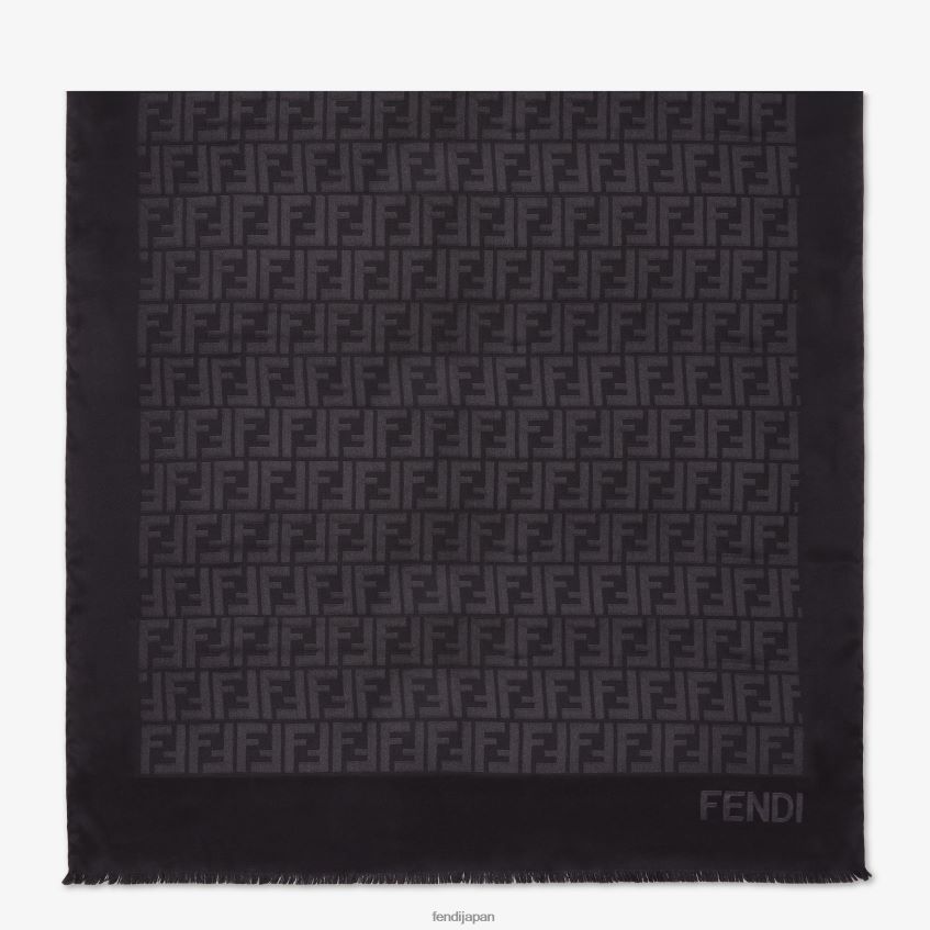 jp Fendi 女性 シルクストール 黒 20L42T285 アクセサリー