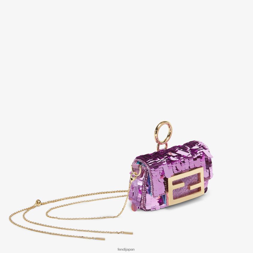 jp Fendi 女性 スパンコールチャーム 紫 20L42T287 アクセサリー