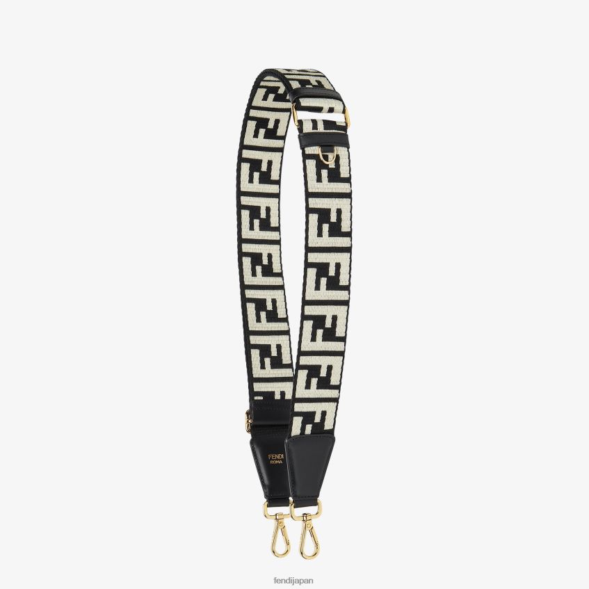 jp Fendi 女性 リボンショルダーストラップ 黒 20L42T337 アクセサリー
