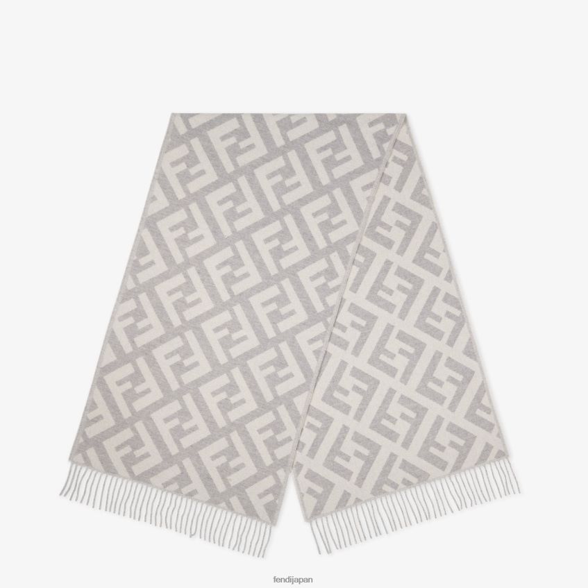 jp Fendi 女性 淡いカシミアスカーフ グレー 20L42T401 アクセサリー