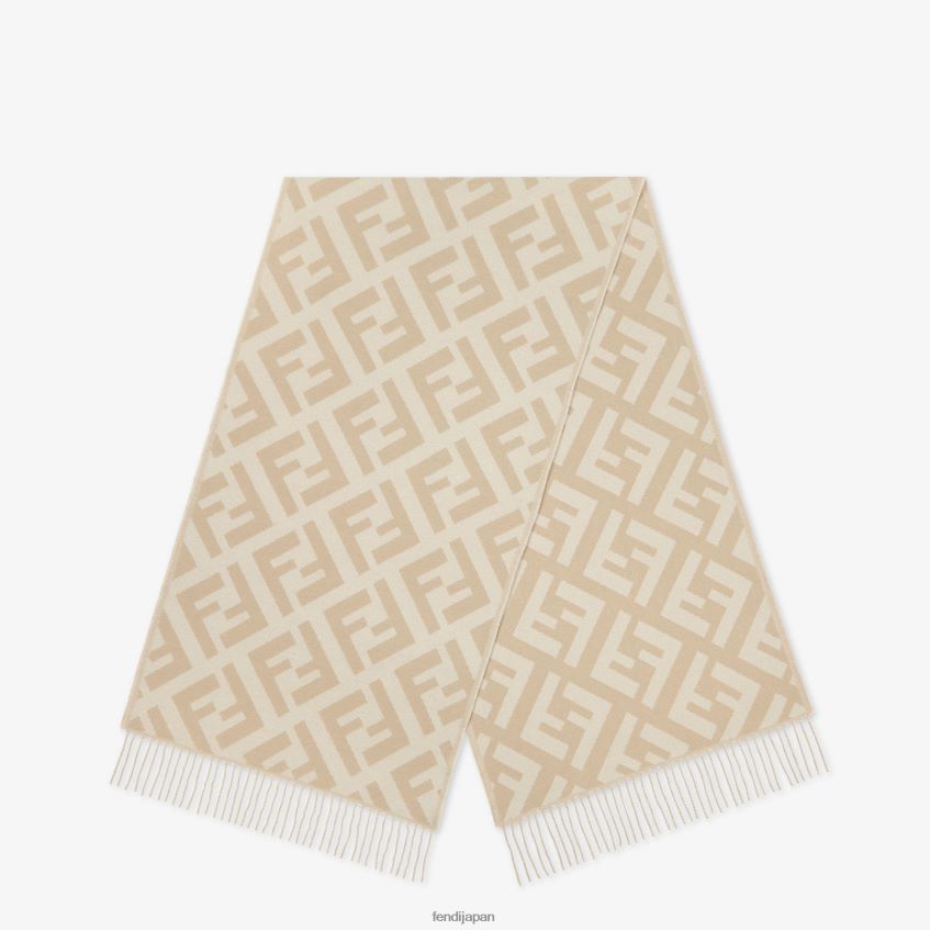 jp Fendi 女性 カシミアスカーフ ベージュ 20L42T402 アクセサリー