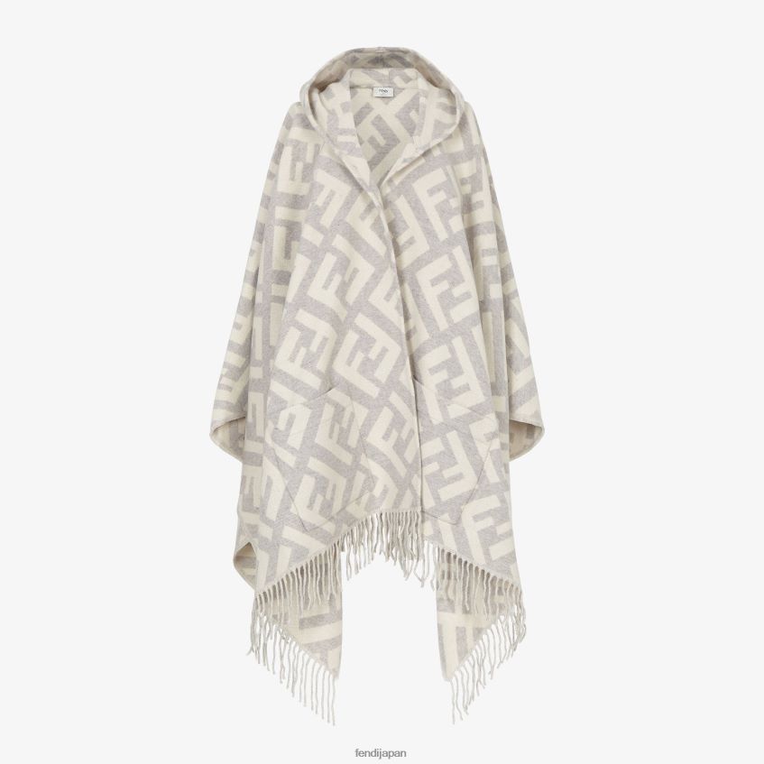 jp Fendi 女性 カシミアポンチョ グレー 20L42T457 アクセサリー