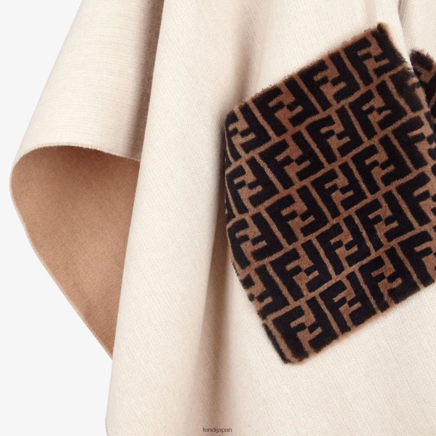 jp Fendi 女性 ウールとカシミアのポンチョ ファッション 20L42T507 アクセサリー