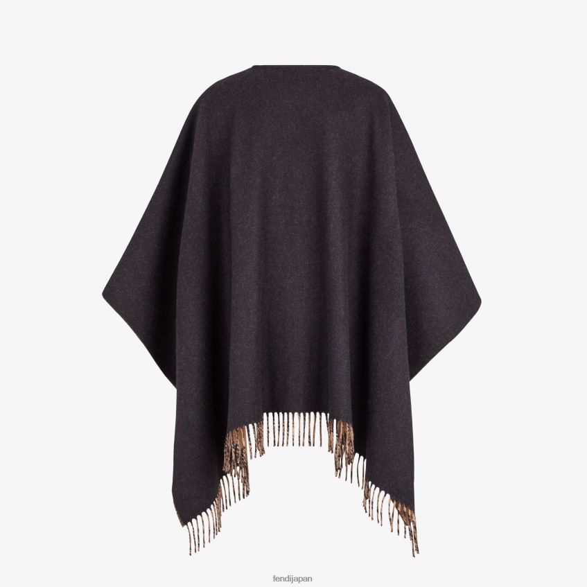 jp Fendi 女性 カシミアとウールのポンチョ ファッション 20L42T508 アクセサリー