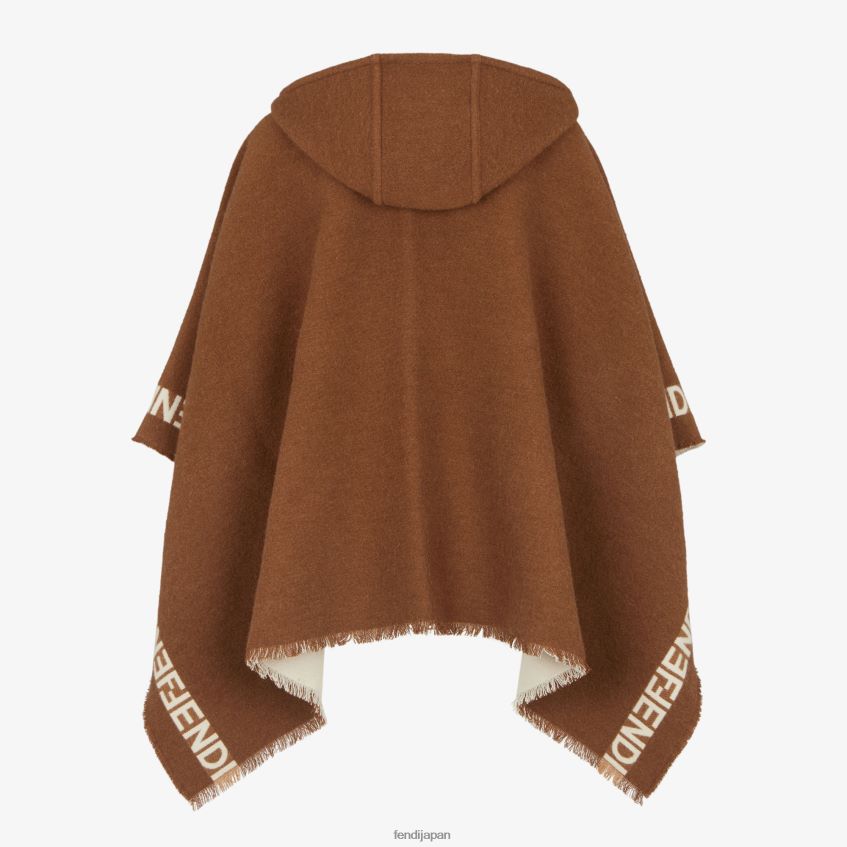 jp Fendi 女性 ウールポンチョ グレー 20L42T50 アクセサリー