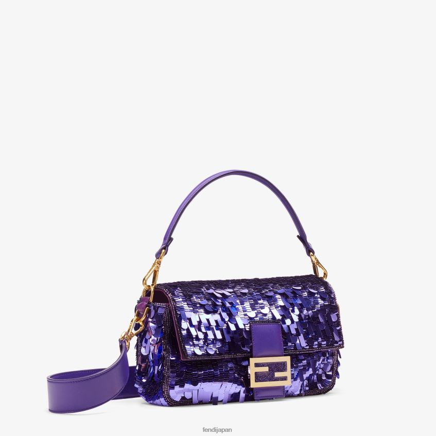 jp Fendi 女性 スパンコール付きバッグ 紫 20L42T517 アクセサリー