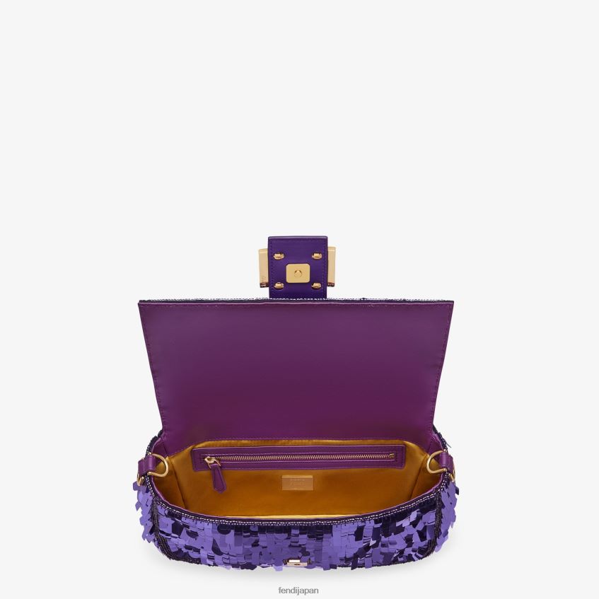 jp Fendi 女性 スパンコール付きバッグ 紫 20L42T517 アクセサリー