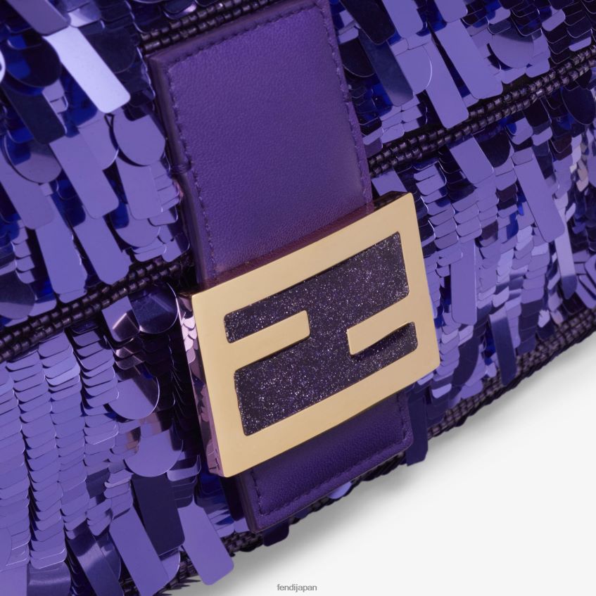 jp Fendi 女性 スパンコール付きバッグ 紫 20L42T517 アクセサリー