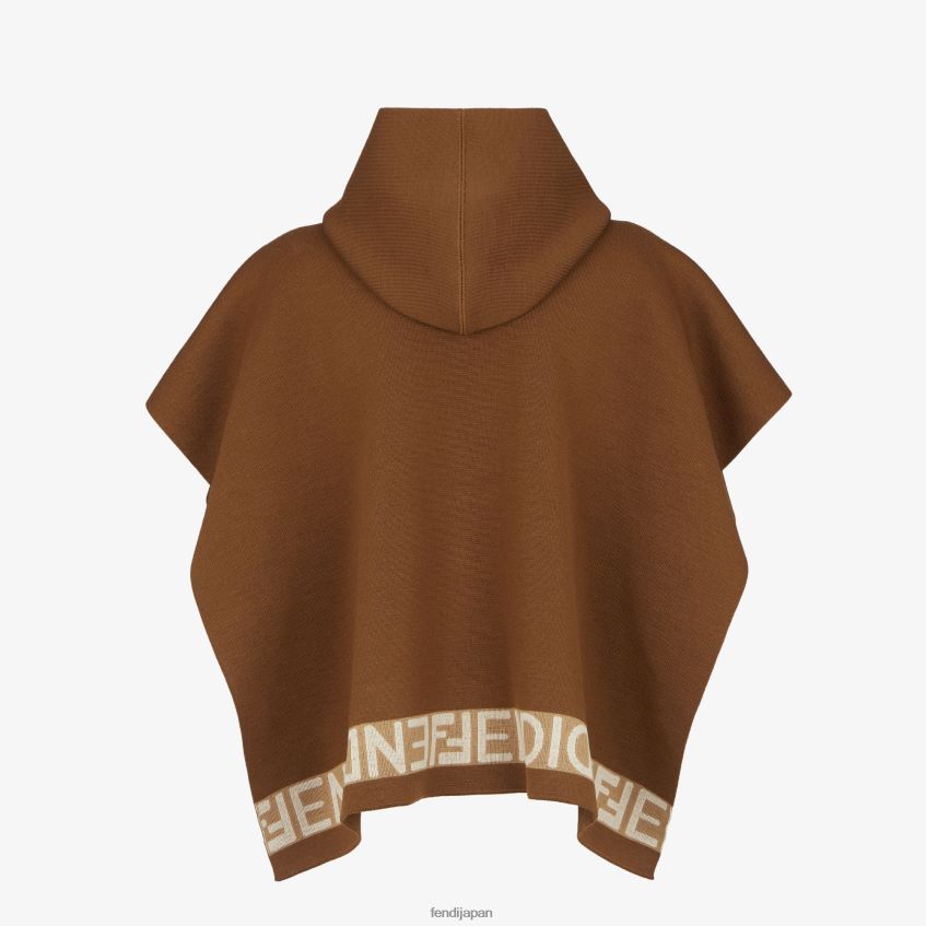 jp Fendi 女性 ウールポンチョ ベージュ 20L42T51 アクセサリー