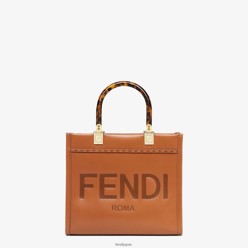 jp Fendi 女性 サンシャイン スモールレザーショッパー 茶色 20L42T522 アクセサリー