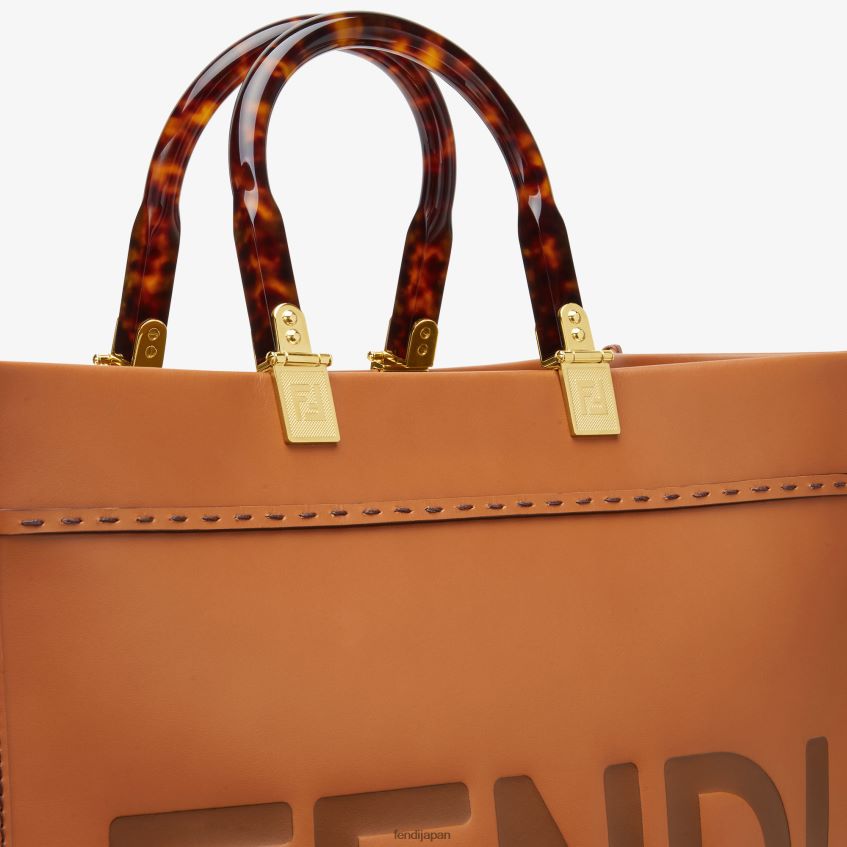 jp Fendi 女性 サンシャイン ミディアム レザーショッパー 茶色 20L42T523 アクセサリー