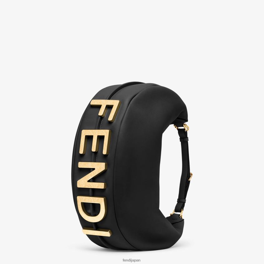 jp Fendi 女性 グラフィー ミディアム レザーバッグ 黒 20L42T525 アクセサリー