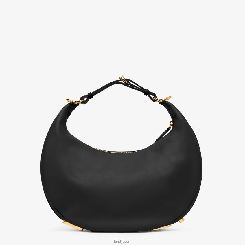 jp Fendi 女性 グラフィー ミディアム レザーバッグ 黒 20L42T525 アクセサリー