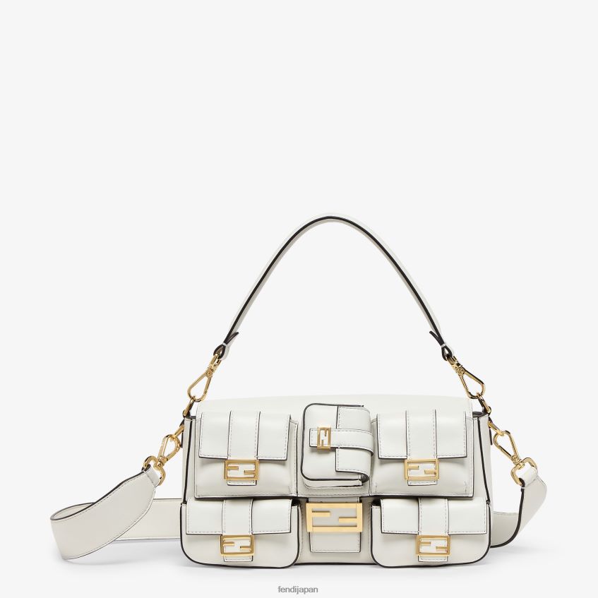 jp Fendi 女性 マルチポケット バゲット レザーバッグ 白 20L42T557 アクセサリー