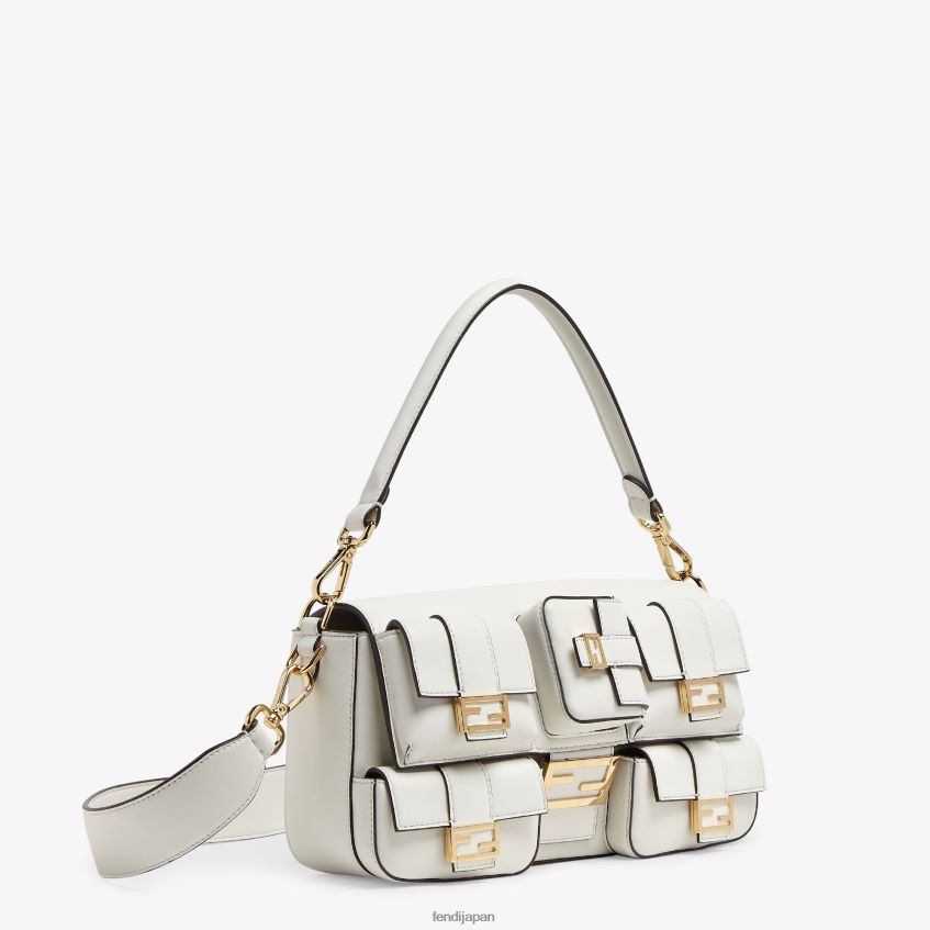 jp Fendi 女性 マルチポケット バゲット レザーバッグ 白 20L42T557 アクセサリー