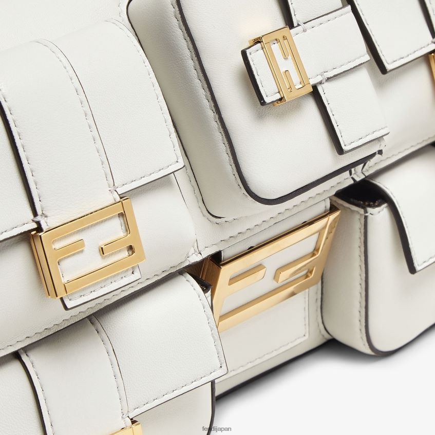 jp Fendi 女性 マルチポケット バゲット レザーバッグ 白 20L42T557 アクセサリー