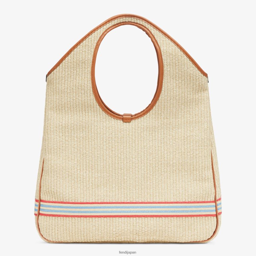 jp Fendi 女性 天然わらの買い物客 ベージュ 20L42T596 アクセサリー