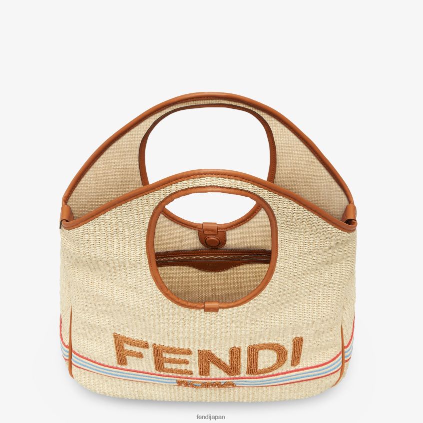 jp Fendi 女性 天然わらの買い物客 ベージュ 20L42T596 アクセサリー