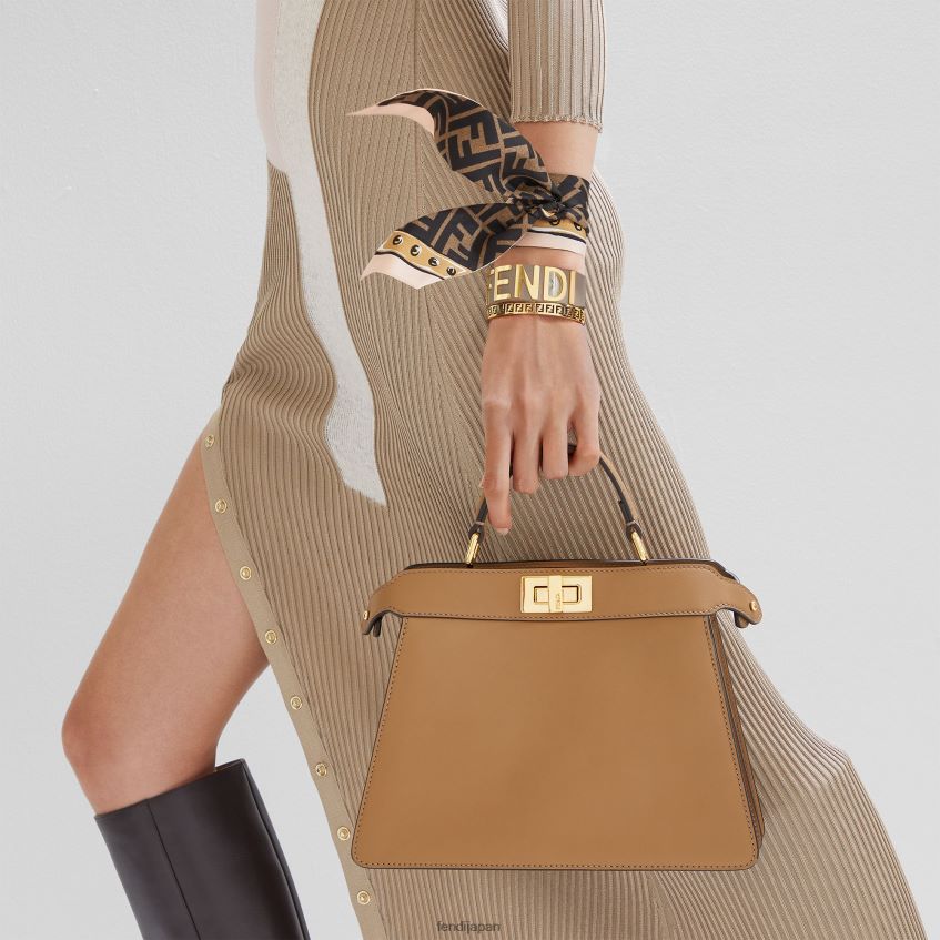 jp Fendi 女性 包み込むようなシルクバンドー 茶色 20L42T5 アクセサリー