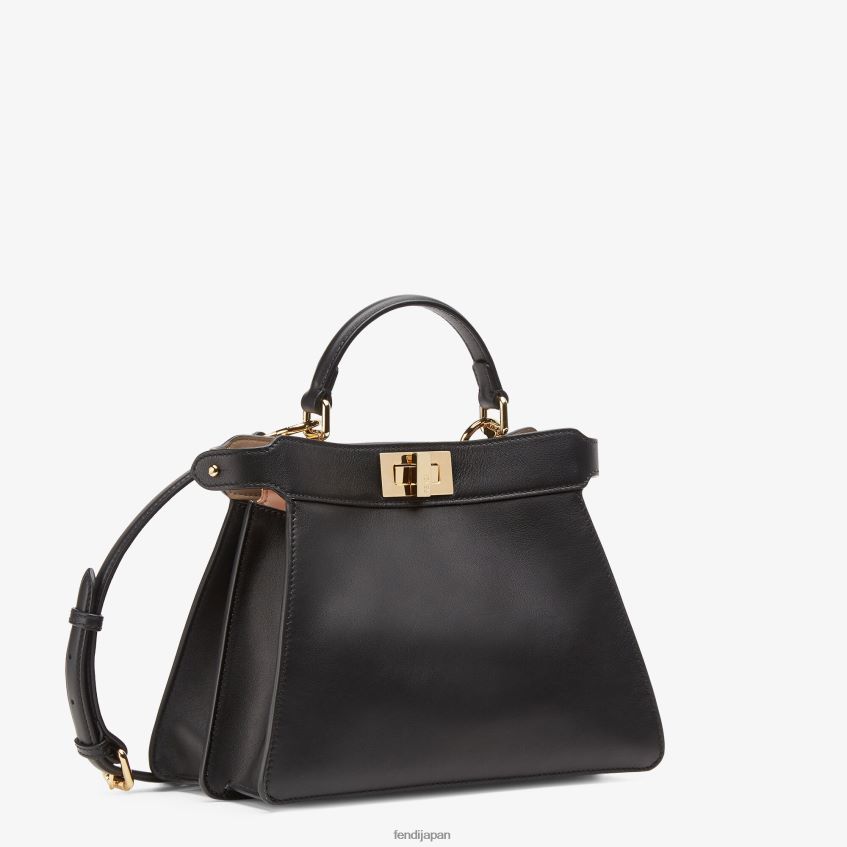 jp Fendi 女性 ピーカブー イセウ スモール レザー バッグ 黒 20L42T606 アクセサリー
