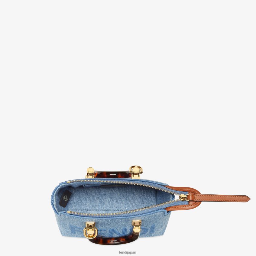 jp Fendi 女性 デニムスモールボストンバッグ ライトブルー 20L42T638 アクセサリー