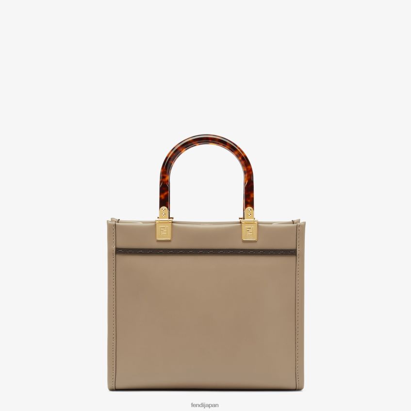 jp Fendi 女性 花柄刺繍入り鳩レザーショッパーバッグ グレー 20L42T656 アクセサリー