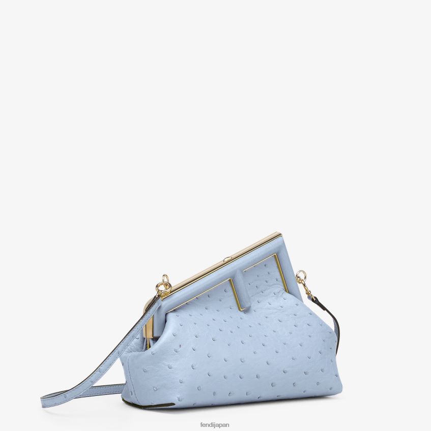 jp Fendi 女性 オーストリッチレザーバッグ ライトブルー 20L42T674 アクセサリー
