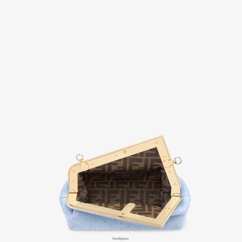 jp Fendi 女性 オーストリッチレザーバッグ ライトブルー 20L42T674 アクセサリー