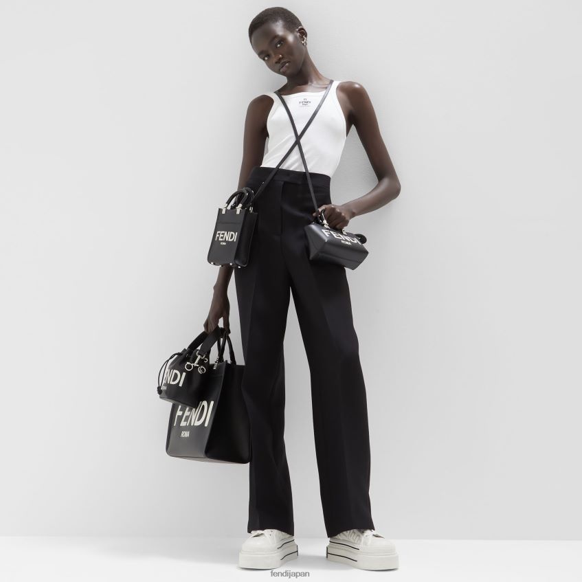 jp Fendi 女性 モン トレゾール レザー ミニバッグ 黒 20L42T679 アクセサリー