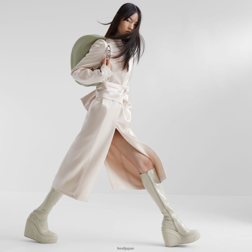 jp Fendi 女性 グラフィー ミディアム レザーバッグ 緑 20L42T715 アクセサリー