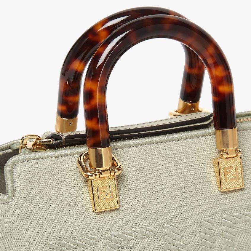 jp Fendi 女性 ローマ刺繍入りキャンバススモールボストンバッグ 緑 20L42T723 アクセサリー