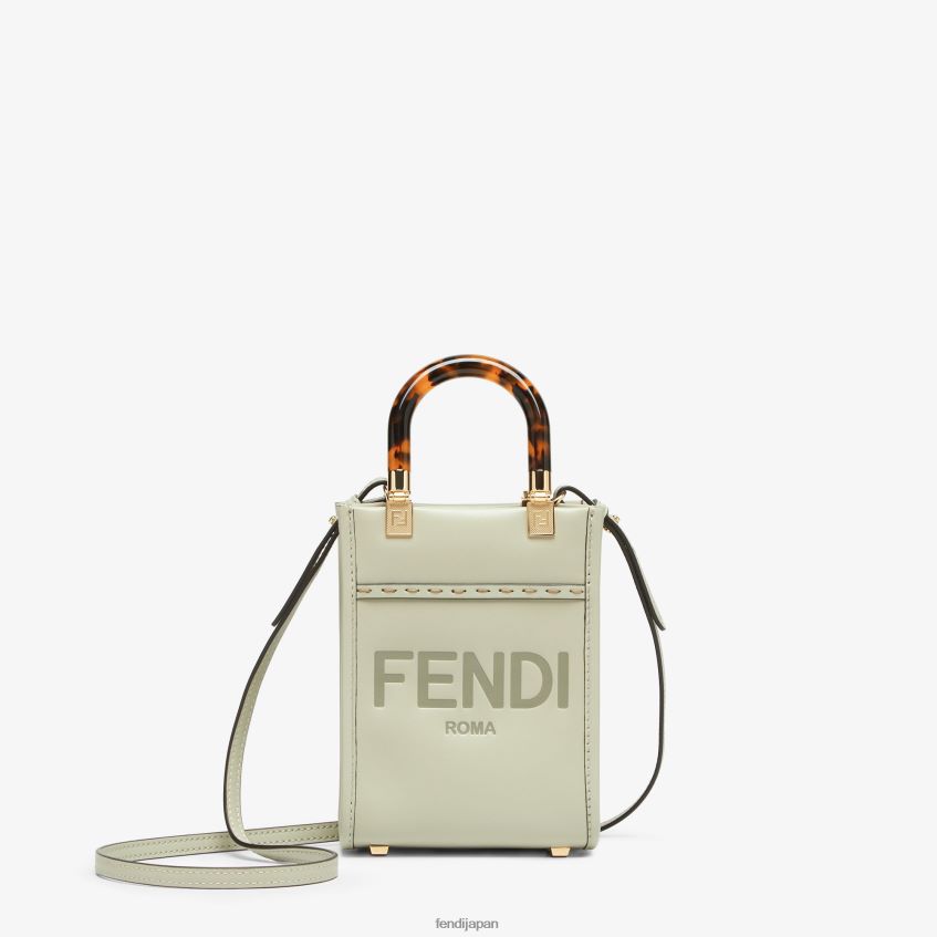 jp Fendi 女性 サンシャインショッパー レザー ミニバッグ 緑 20L42T733 アクセサリー