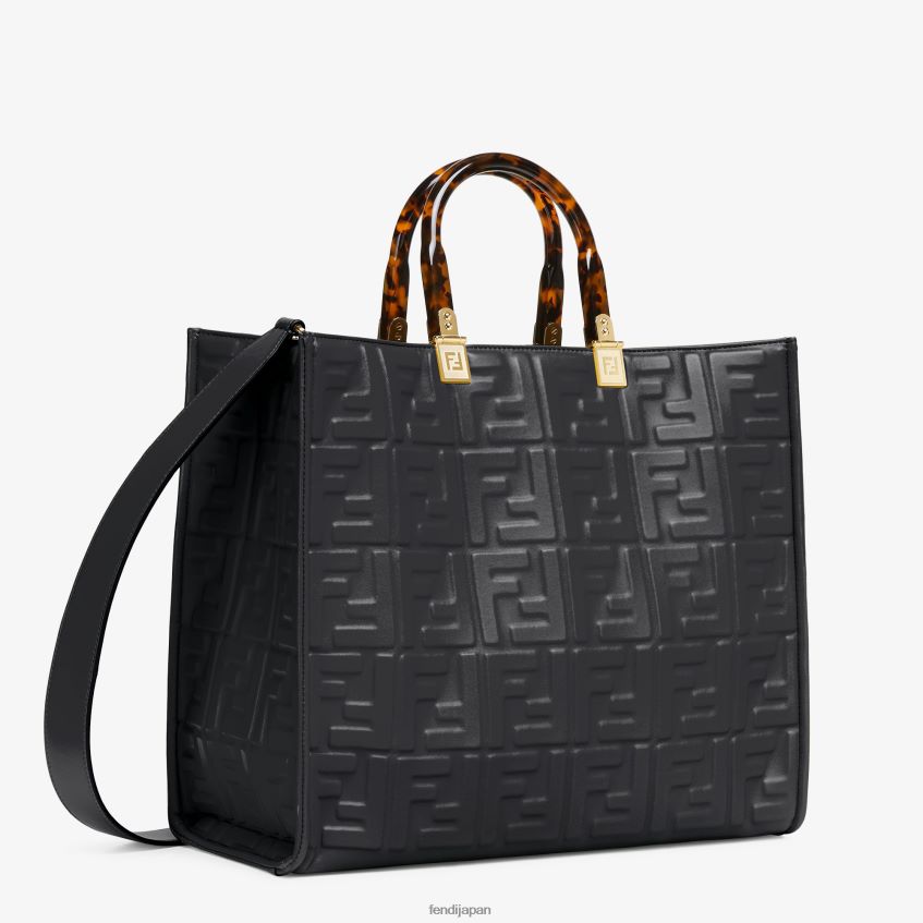 jp Fendi 女性 サンシャイン ミディアム レザーショッパー 黒 20L42T756 アクセサリー