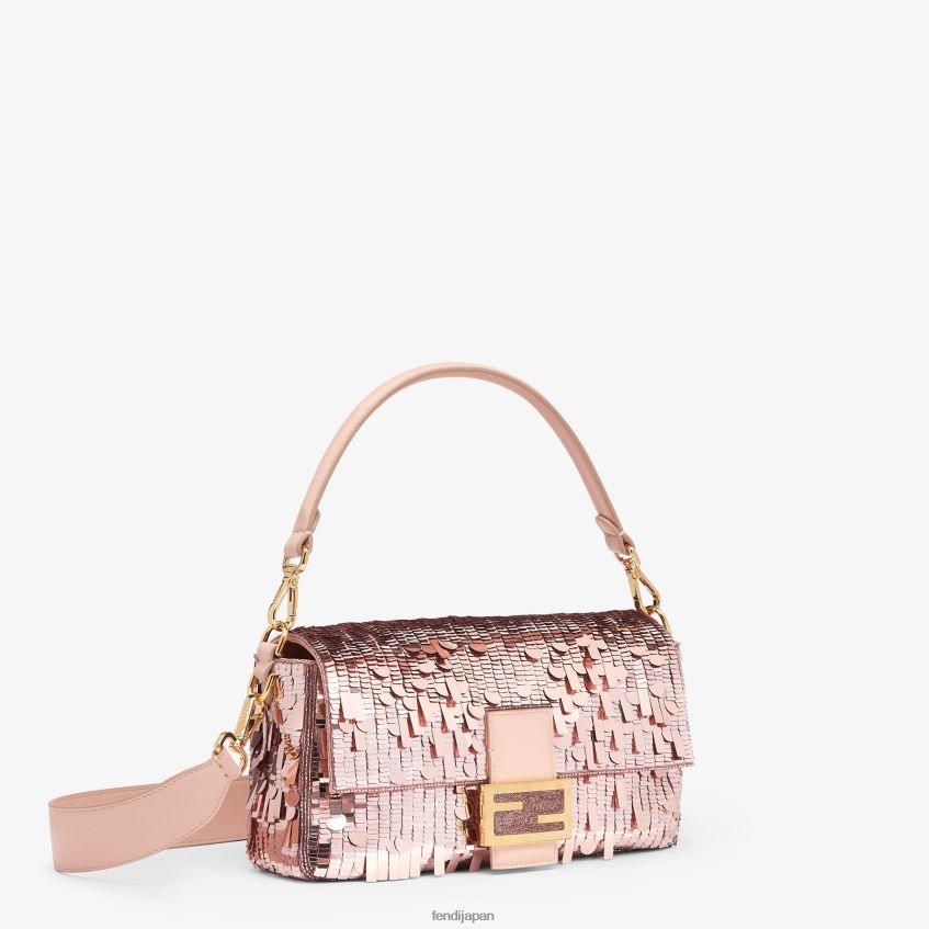 jp Fendi 女性 スパンコールと革のバッグ ピンク 20L42T785 アクセサリー
