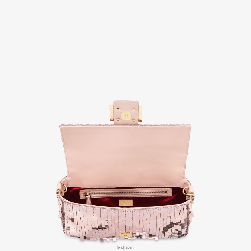 jp Fendi 女性 スパンコールと革のバッグ ピンク 20L42T785 アクセサリー