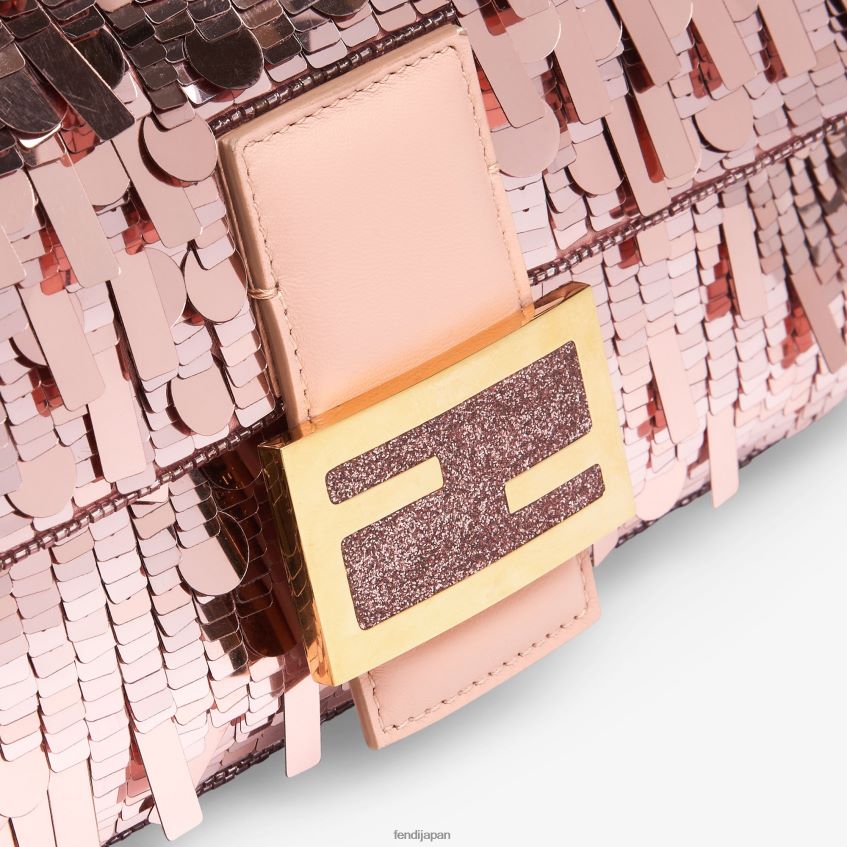 jp Fendi 女性 スパンコールと革のバッグ ピンク 20L42T785 アクセサリー