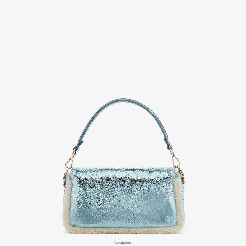 jp Fendi 女性 ラメ入りシープスキンのリエディションバッグ ライトブルー 20L42T798 アクセサリー